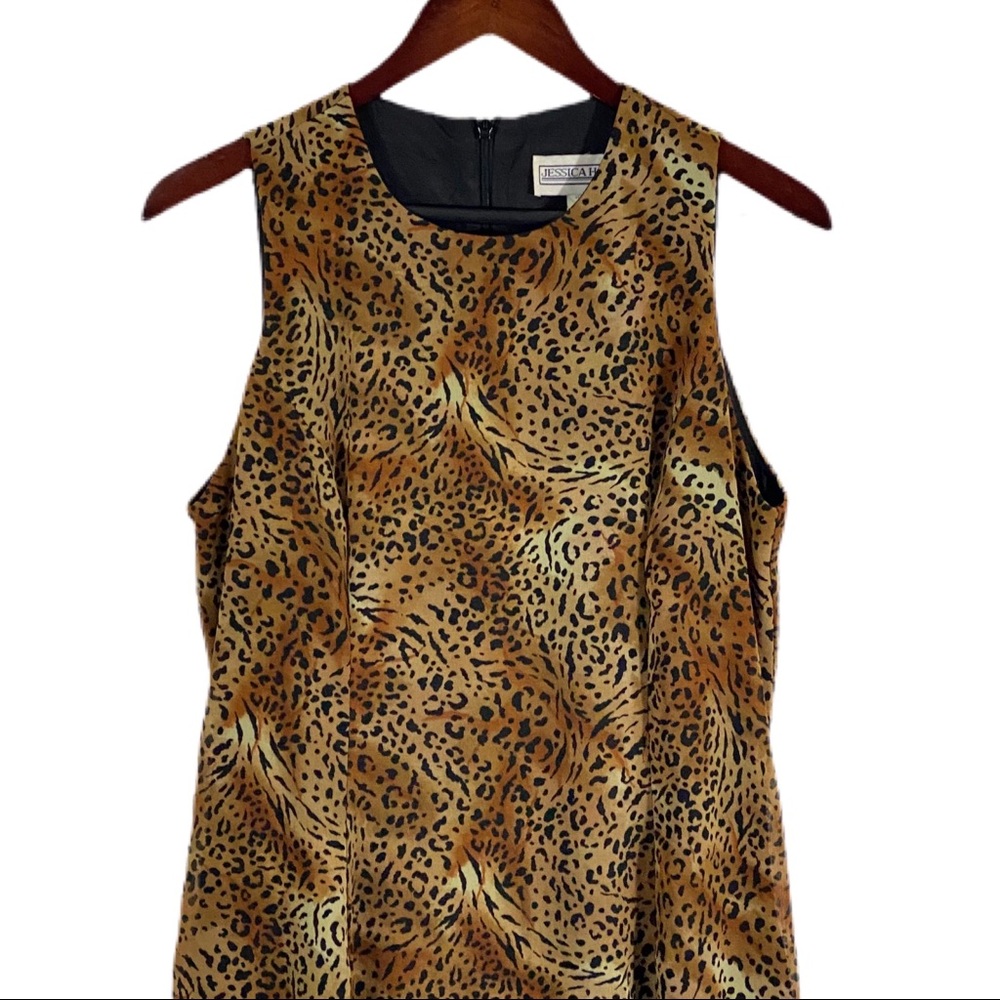 VINTAGE Maxi Dress Animal Print Sz M - Picture 4 of 8